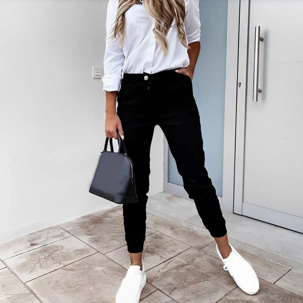 Autri Chino Hose | Modische Slim-Fit-Hose für Damen