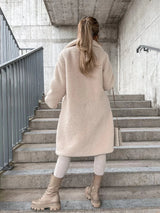 Margiela Teddy Mantel | Weicher und warmer Fleece-Wintermantel für Damen