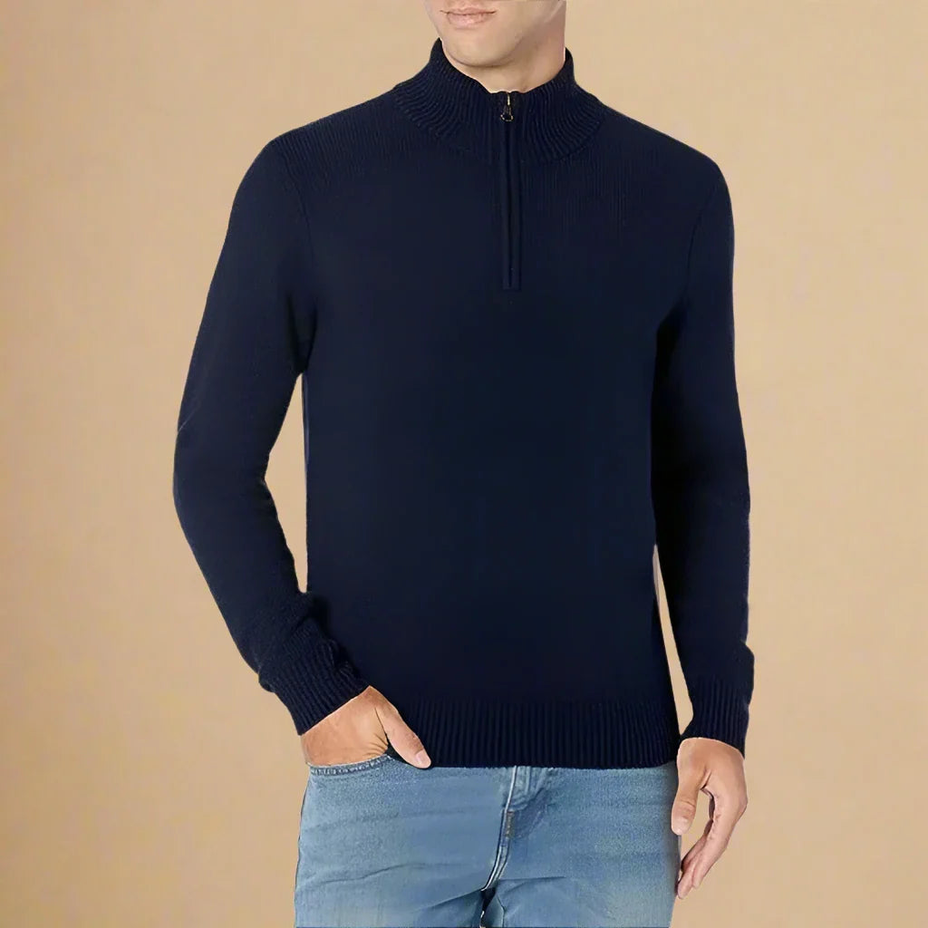 Troyer für den Herbst - Moderner Half Zip Pullover für Herren