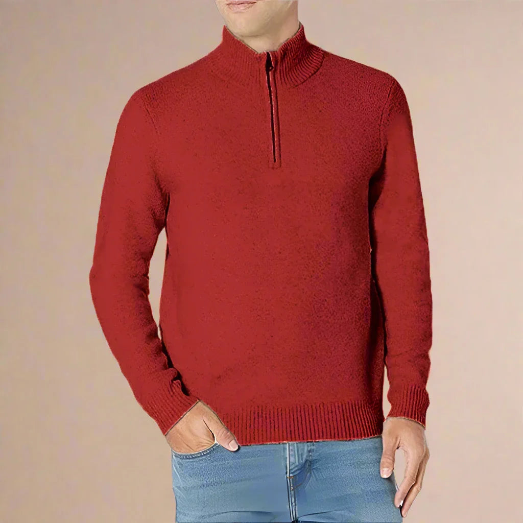 Troyer für den Herbst - Moderner Half Zip Pullover für Herren