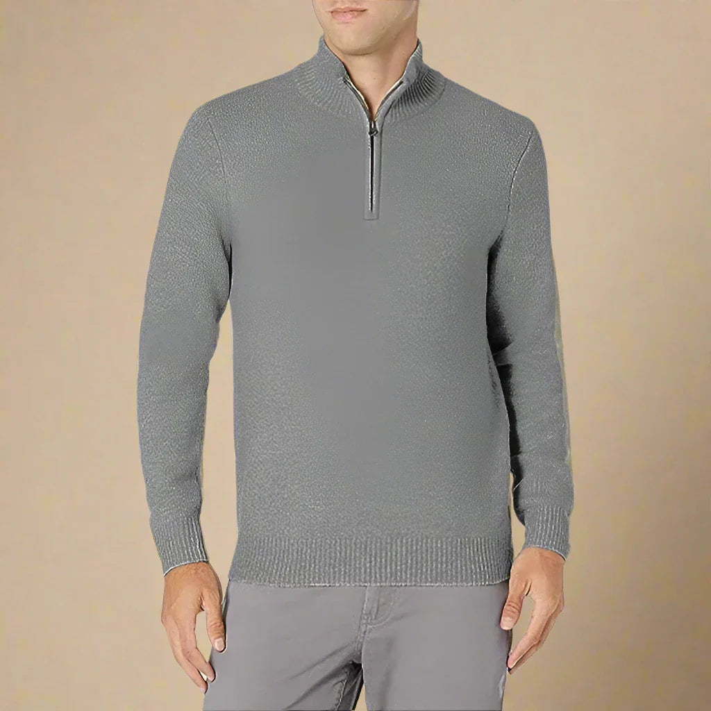 Troyer für den Herbst - Moderner Half Zip Pullover für Herren