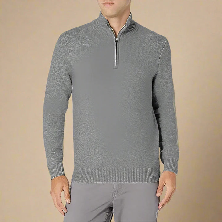 Troyer für den Herbst - Moderner Half Zip Pullover für Herren