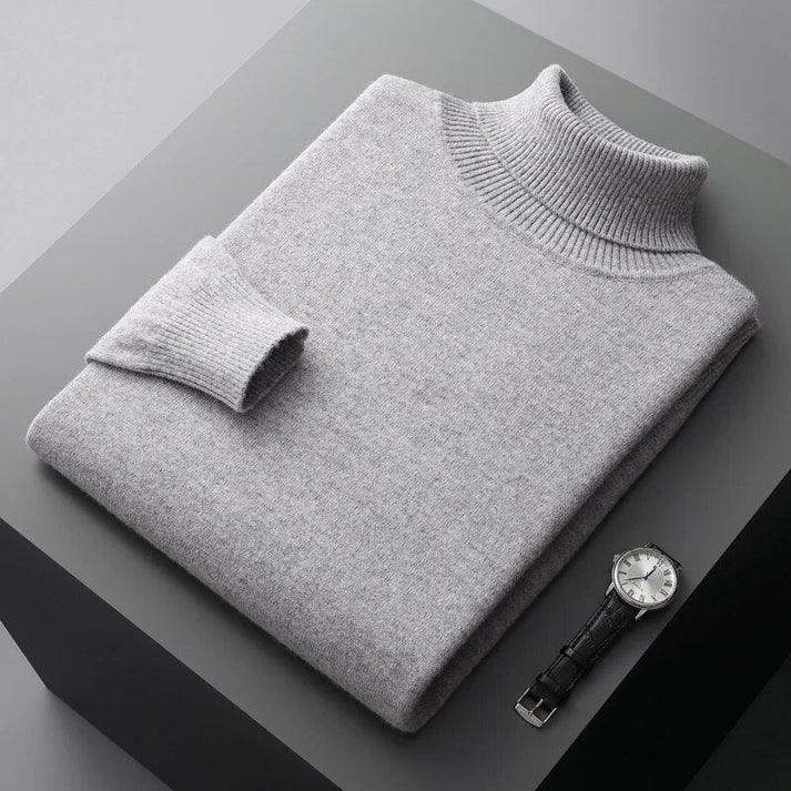 Rollkragenpullover für den Herbst - Premium Kaschmir-Pullover für Herren