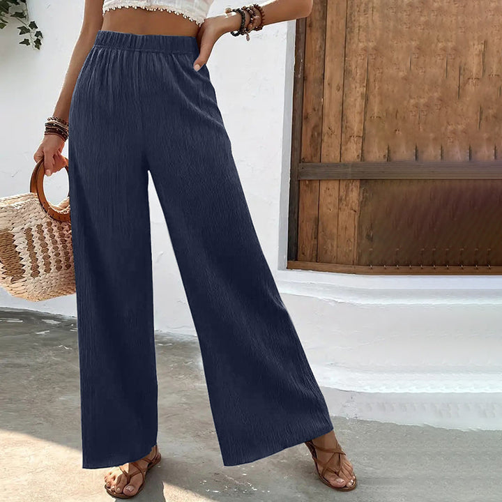 Fiona Sommerhosen | Elegante luftige sommerhosen damen mit weitem Bein