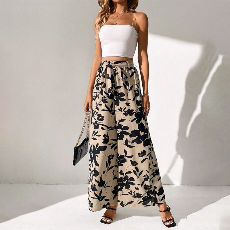 Bersha Floral Pants | Boho luftige sommerhosen damen