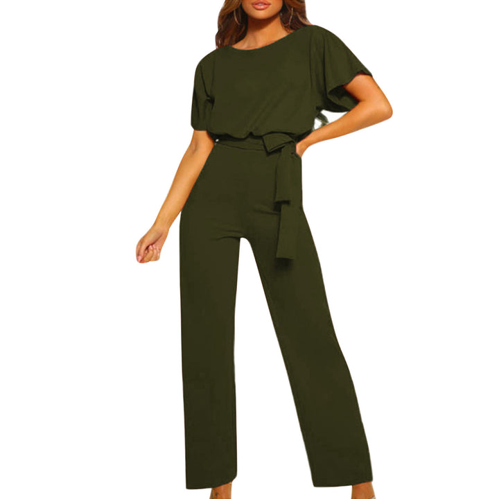 Bianca Modern Jumpsuit | Büro-Gürtel-Design ärmelloser Damen-Sommer-Jumpsuit