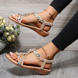 Cecile sandalen damen | Vintage Bohemian Modische Sandalen mit Farben