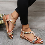 Cecile sandalen damen | Vintage Bohemian Modische Sandalen mit Farben