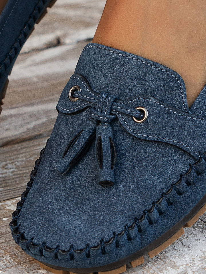 Mokassins für Damen - Bequeme Halbschuhe mit Fußbett für Sommer
