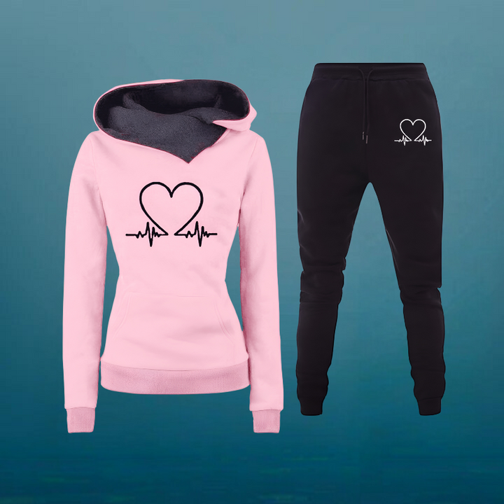 Sportbekleidungsset für Damen - Luftige Zweiteiliger Jogginganzug für Zuhause