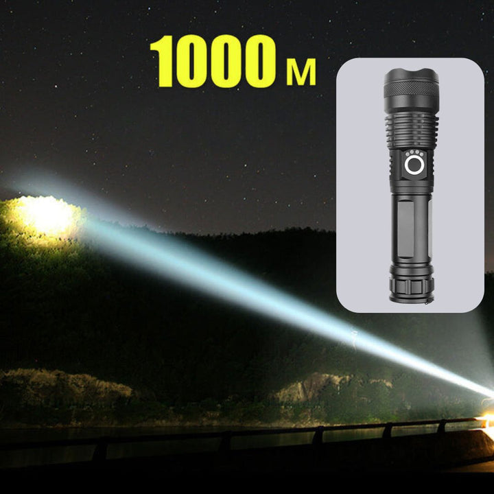 30000-5000 Lumen LED Taschenlampe | Hochleistungsfähige, Wasserdichte Lösung für Extremes Licht