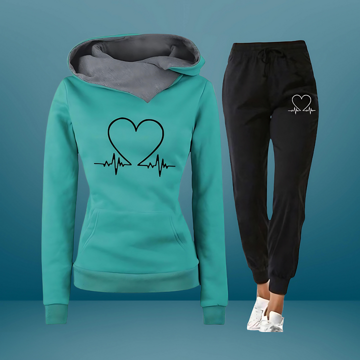 Sportbekleidungsset für Damen - Luftige Zweiteiliger Jogginganzug für Zuhause
