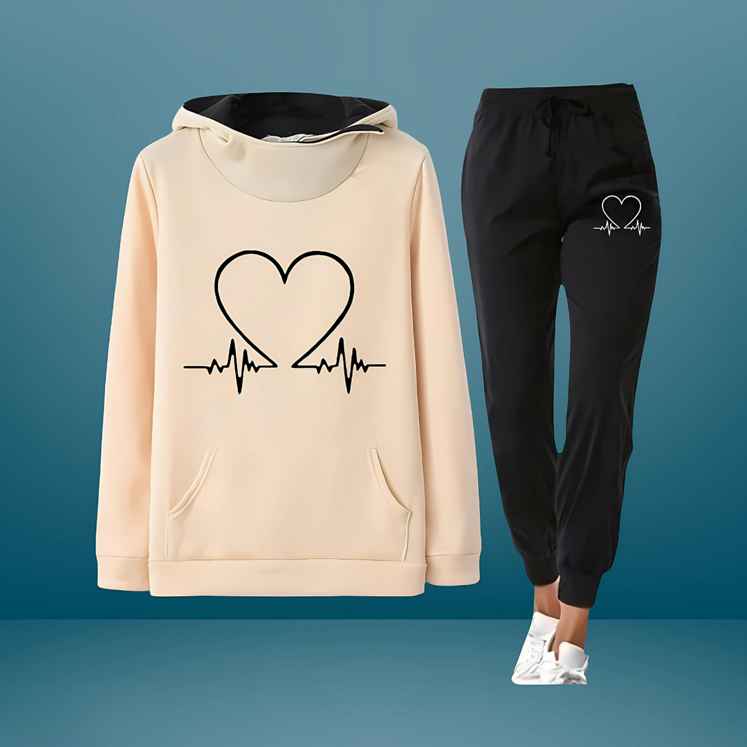 Sportbekleidungsset für Damen - Luftige Zweiteiliger Jogginganzug für Zuhause