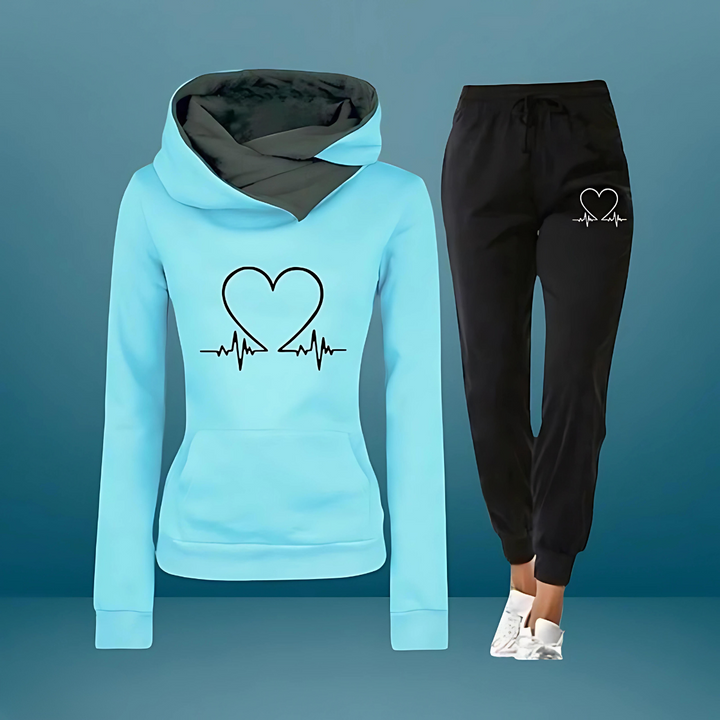 Sportbekleidungsset für Damen - Luftige Zweiteiliger Jogginganzug für Zuhause
