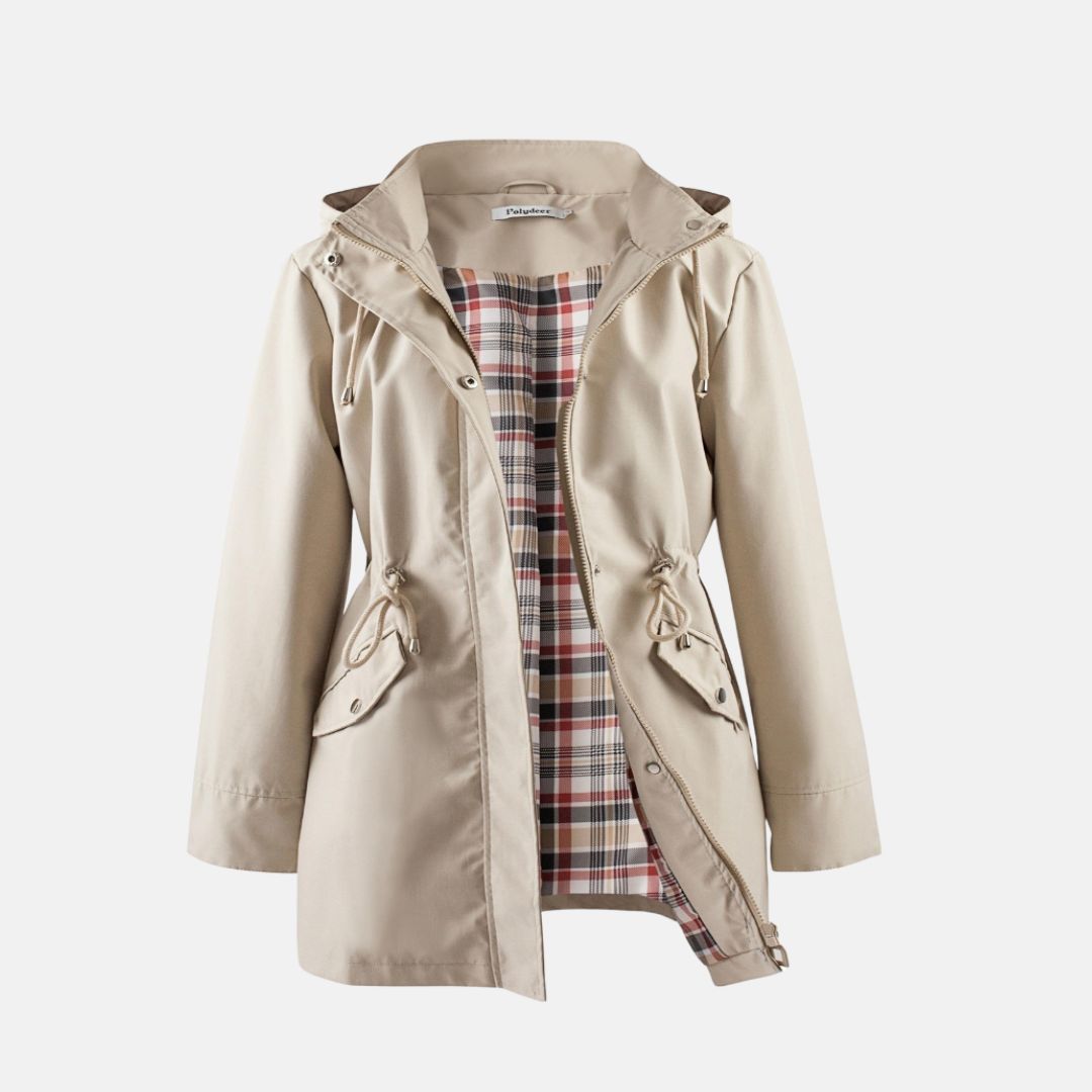 Windbreaker für den Herbst - Stilvolle Regenjacke mit Kapuze für Damen