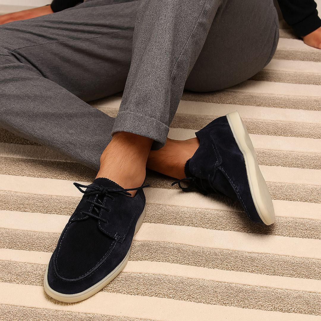 Loafers für den Herbst - Business Casual Halbschuhe mit Schnürsenkel für Herren