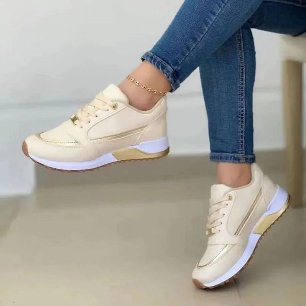 Nina Sport Sneakers | Elegante und bequeme Alltags-Damensneaker mit Schnürsenkeln