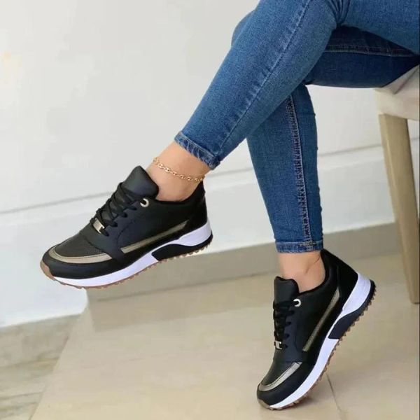 Nina Sport Sneakers | Elegante und bequeme Alltags-Damensneaker mit Schnürsenkeln