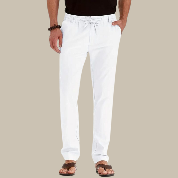 Sommerhose für Herren - Stilvolle leichte Hose im Leinen-Look