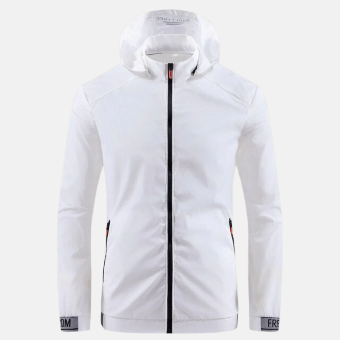 Regenjacke für Herren - Wasserdichte Übergangsjacke mit Kapuze
