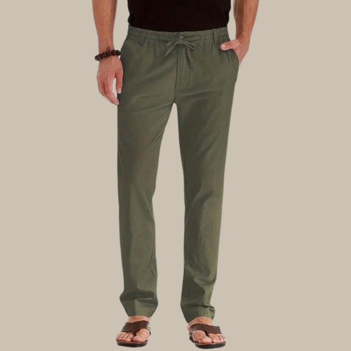 Sommerhose für Herren - Stilvolle leichte Hose im Leinen-Look