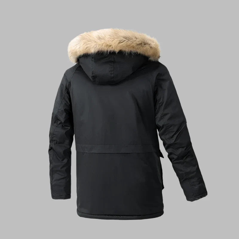 Nordic Parka | Warmer Langer Wintermantel für Herren mit Fleece-Futter