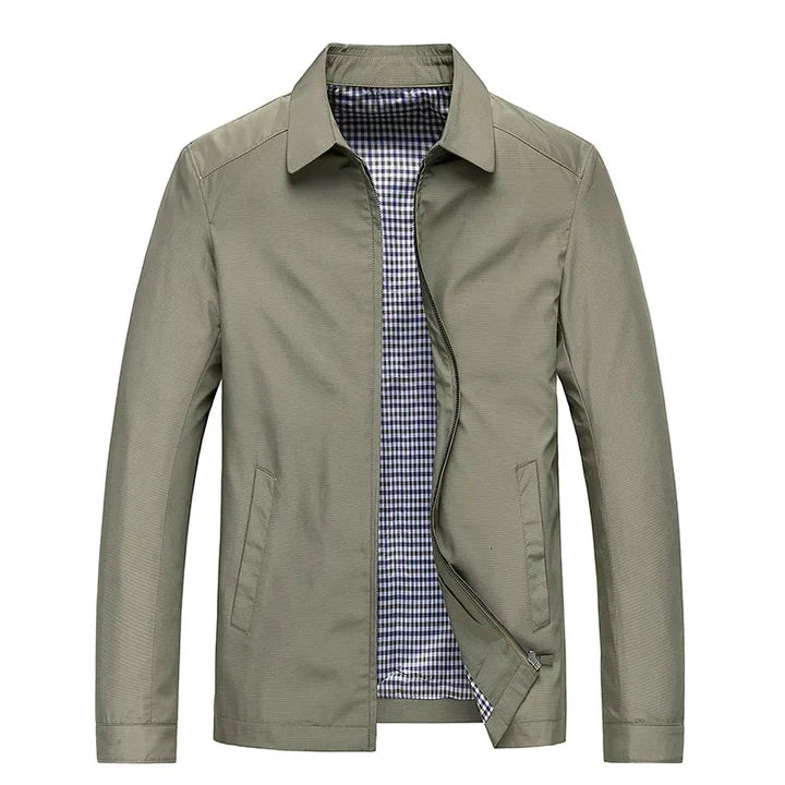 Übergangsjacke für den Herbst - Stilvolle Jacke mit Stehkragen für Herren