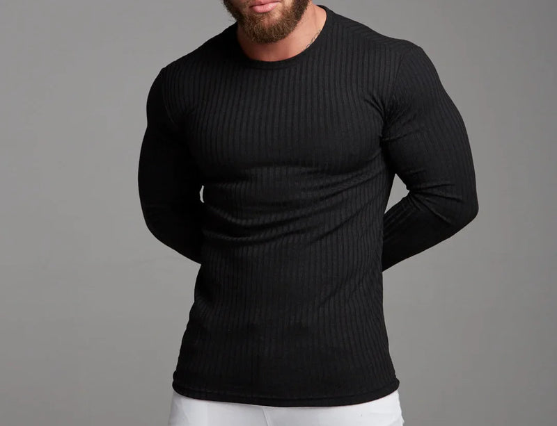 Liam Slim Fit Pullover | Eng anliegender Strickpullover mit Zopfmuster für Herren