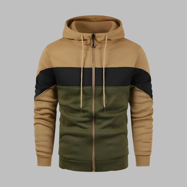 Max Casual Kapuzenjacke | Bequeme Herren Hoodie mit Reißverschluss