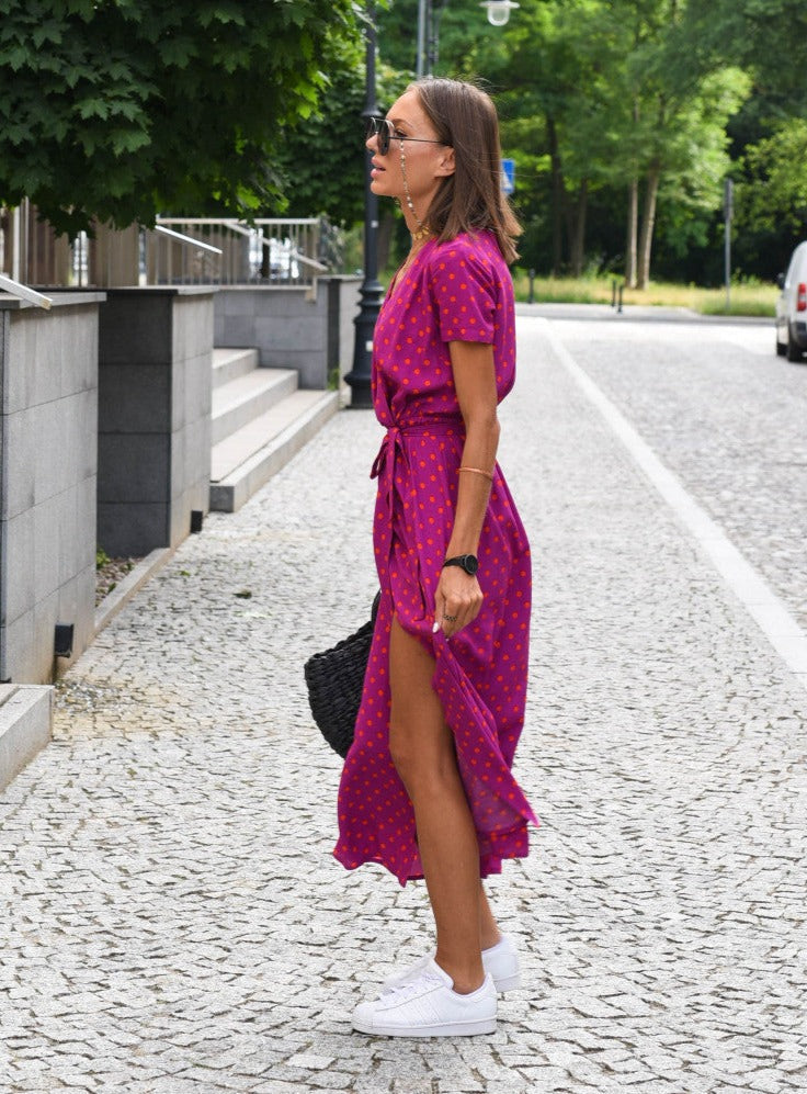 Sommerkleid für Damen - Luftiges geblümtes Maxikleid