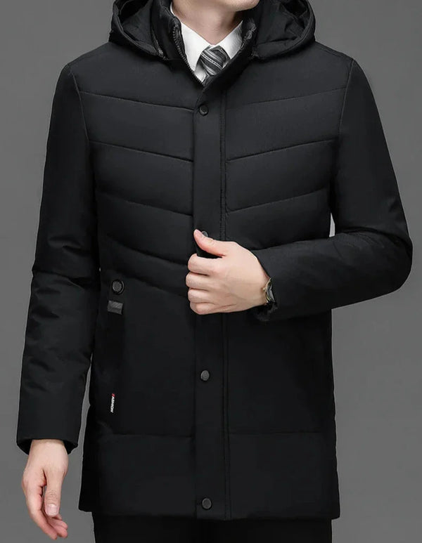 Sam Executive Parka | Stilvoller langer wasserdichter eleganter Wintermantel für Herren