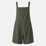 Sena Sommer Overall | Lässiger kurzer Boho-Stil Latzhose mit Tasche