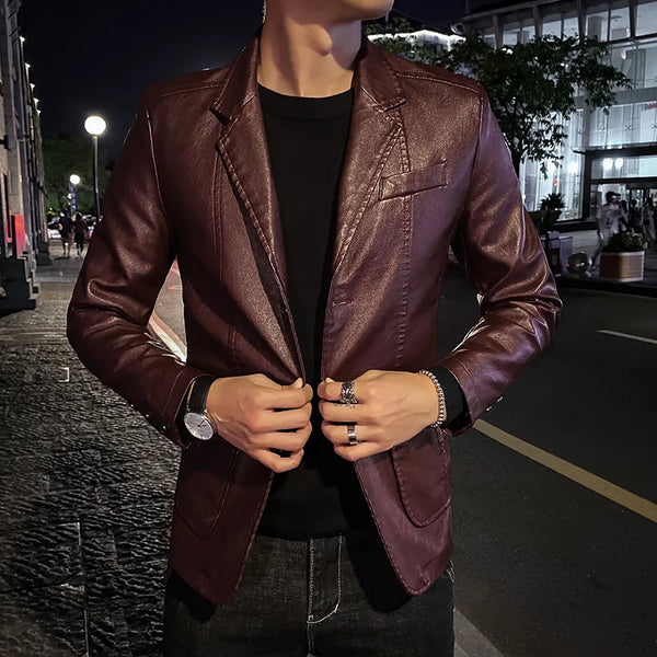 Wellensteiner Lederjacke | Klassische Lederblazer-Jacke für Herren