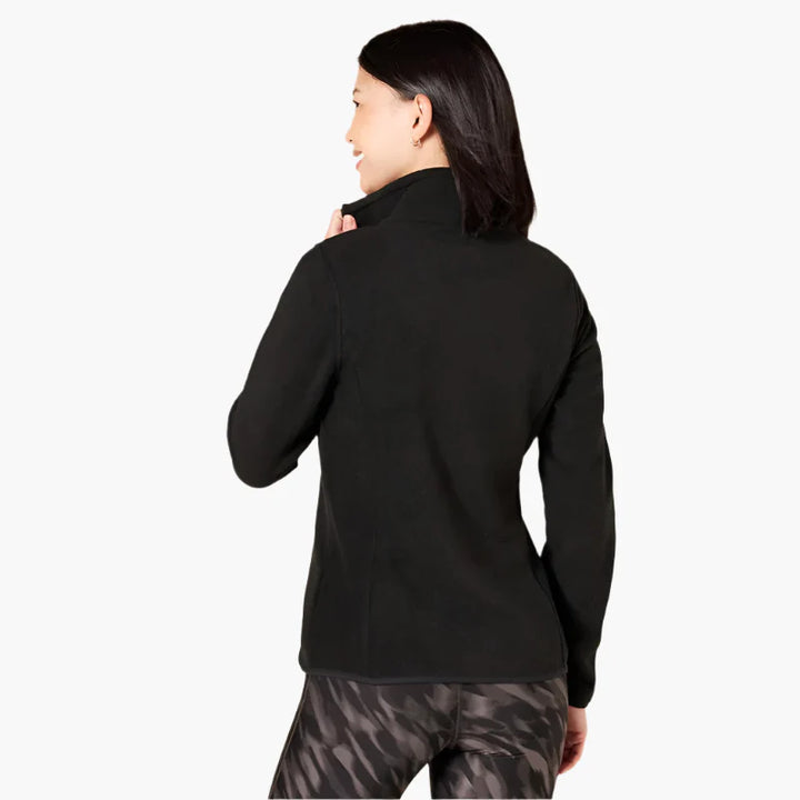 Fleecejacke für die kalten Tage - Outdoor Fleecejacke mit Kapuze für Damen