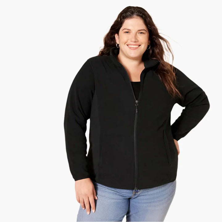 Fleecejacke für die kalten Tage - Outdoor Fleecejacke mit Kapuze für Damen