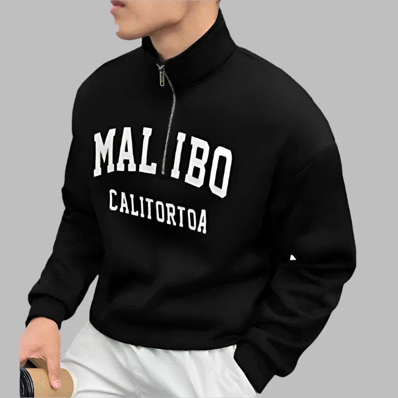 Calton Populaire Half Zip Pullover | Modischer Herrenpullover mit Reißverschluss