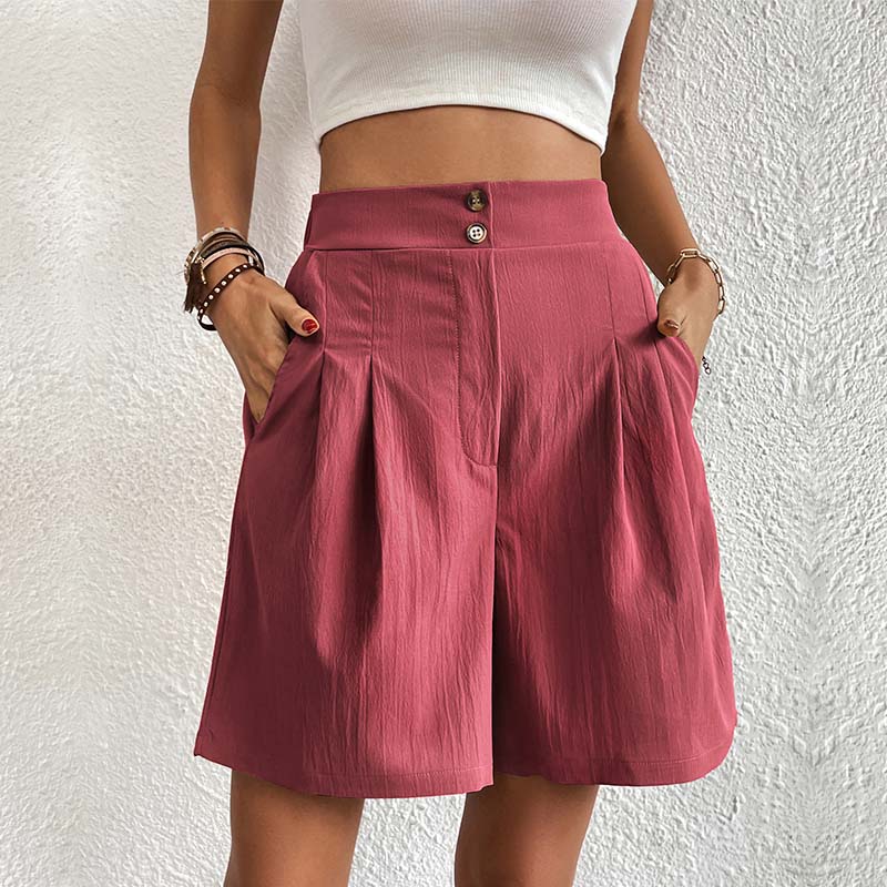 Bersha Shorts | Lässige farbige bermudas damen