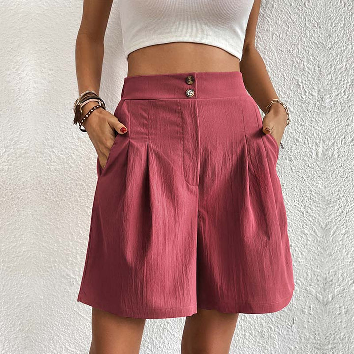 Bersha Shorts | Lässige farbige bermudas damen