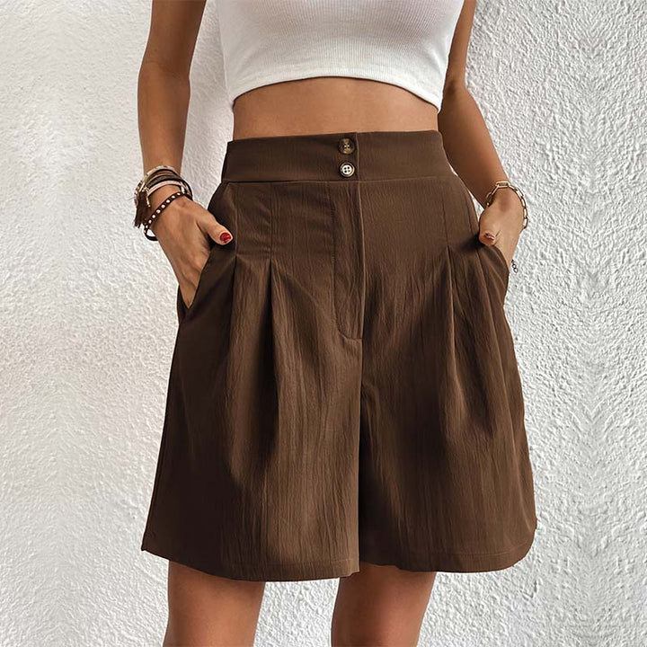 Bersha Shorts | Lässige farbige bermudas damen