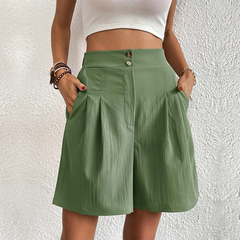 Bersha Shorts | Lässige farbige bermudas damen