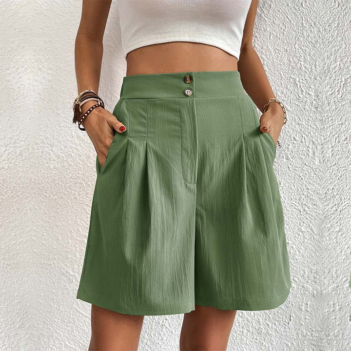 Bersha Shorts | Lässige farbige bermudas damen