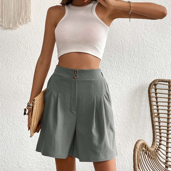Bersha Shorts | Lässige farbige bermudas damen