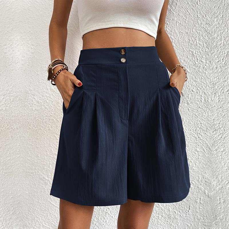 Bersha Shorts | Lässige farbige bermudas damen