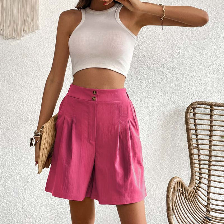 Bersha Shorts | Lässige farbige bermudas damen