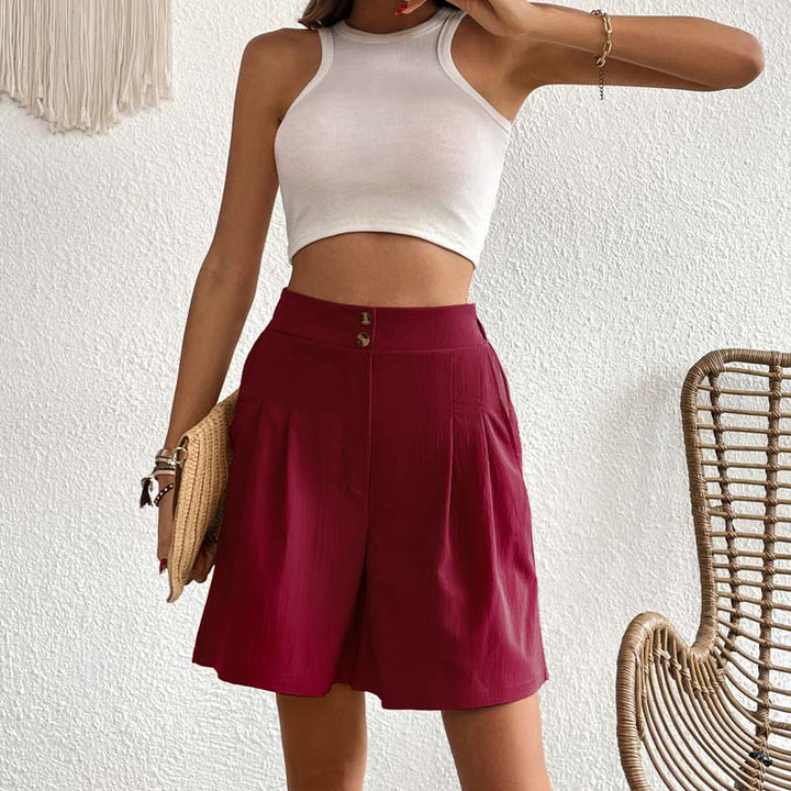 Bersha Shorts | Lässige farbige bermudas damen