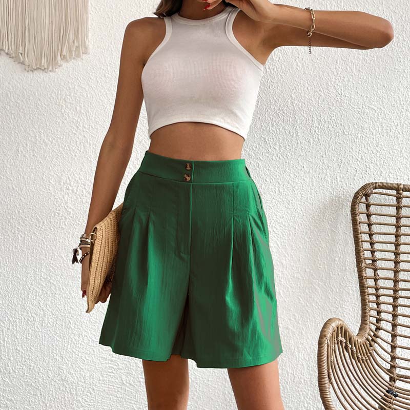 Bersha Shorts | Lässige farbige bermudas damen