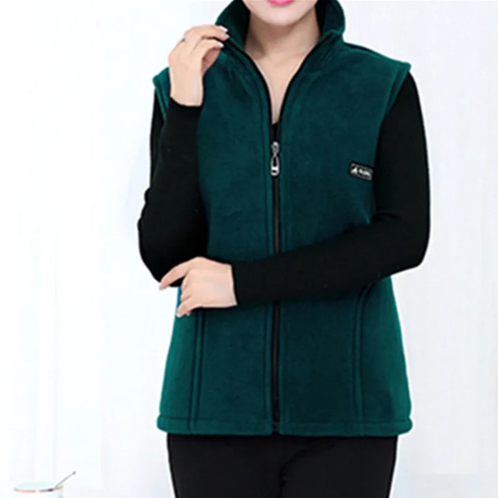 Fleece-Weste für den kalte Tage - Warme Outdoor Weste für Damen