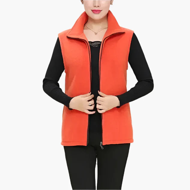 Fleece-Weste für den kalte Tage - Warme Outdoor Weste für Damen