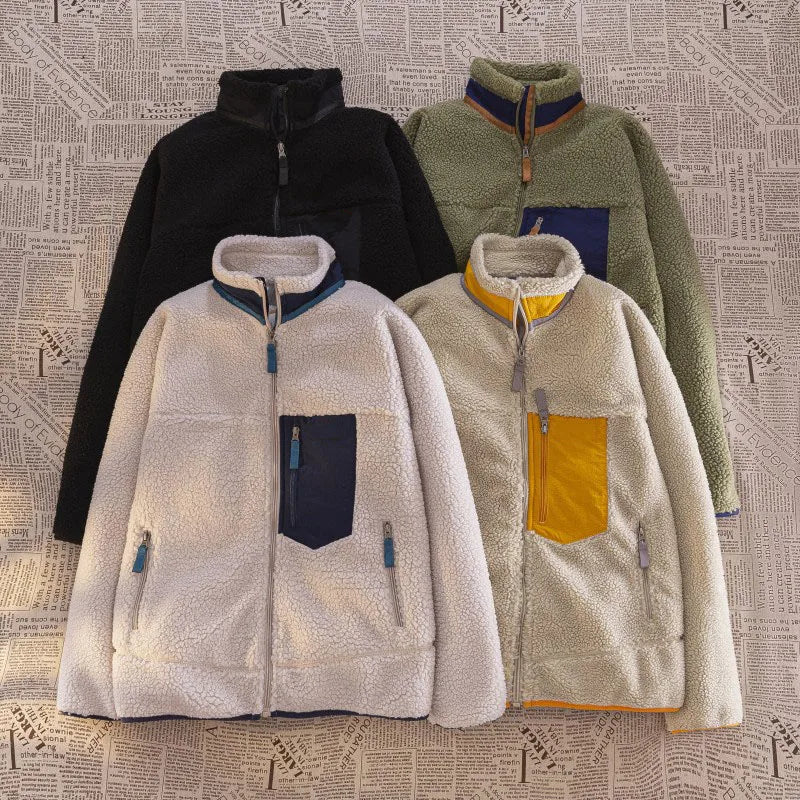 Maison Fleece Pullover | Bequemer Fleecepullover mit Reißverschluss für Herren