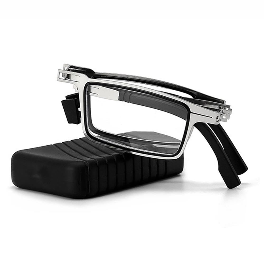 Lesebrille faltbar tragbar mit Etui - Blaulichtfilter Brille leicht flexibel Herbst Lesen Unisex